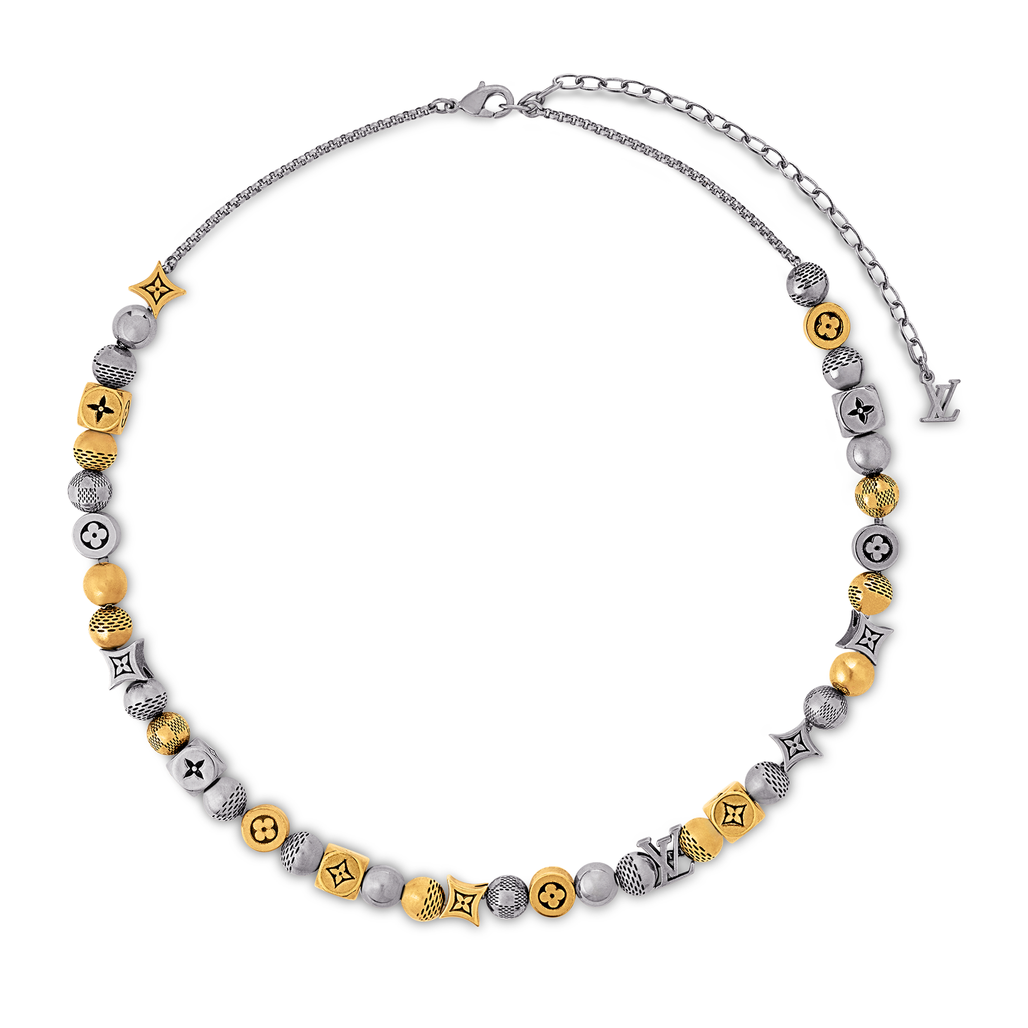 【お洒落に差を付ける】LOUIS VUITTON★Damier Party ネックレス Damier Party Necklace S00 - Men - Fashion Jewelry | LOUIS